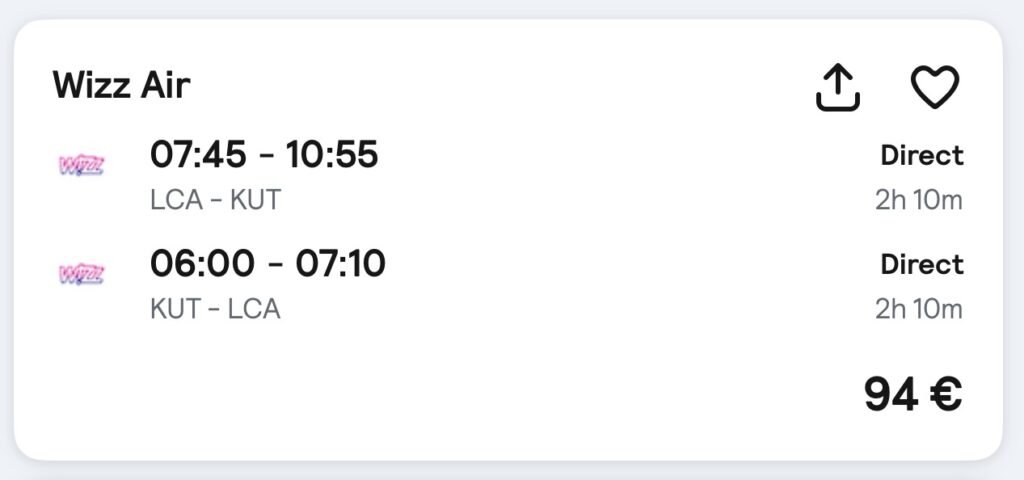 5-Day Trip to Kutaisi - Georgia from Larnaca for β¬182 1